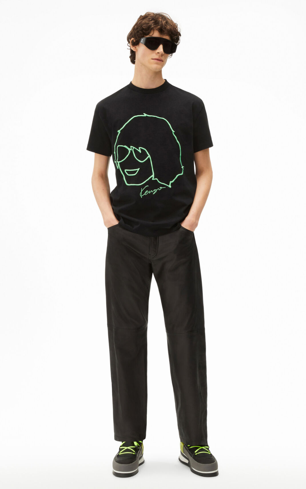 T Shirt Kenzo Homme Tribute Noir CNPTS-7829